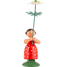 Meadow Flower Girl with Windflower - 11 cm / 4.3 inch