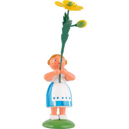 Sommerblumenmädchen mit Butterblume - 12 cm