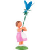 Summer Flower Girl with Summer Blue-Bell - 12 cm / 4.7 inch