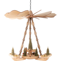 1-Tier Ceiling Pyramid Woodpile - 45 cm / 17.7 inch
