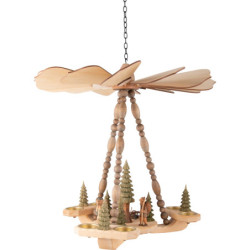 1-Tier Ceiling Pyramid Woodpile - 45 cm / 17.7 inch