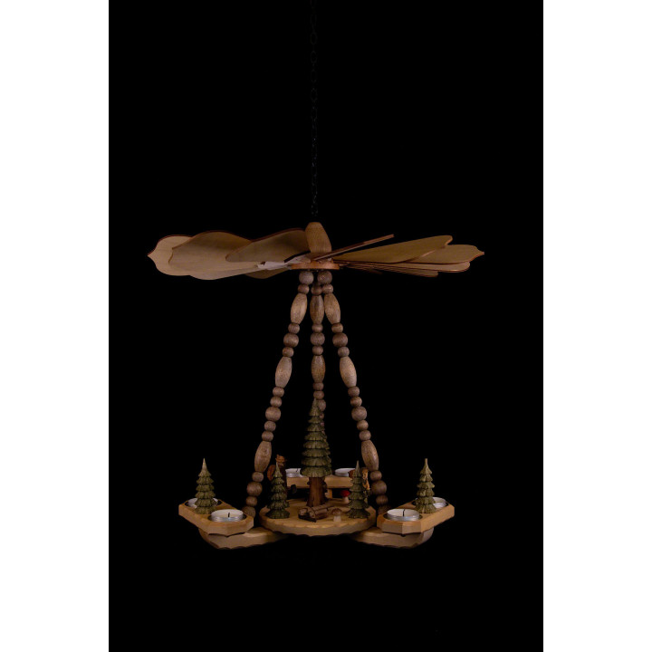 1-stöckige Deckenpyramide Holzstapel - 45 cm