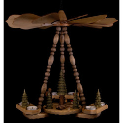 1-Tier Ceiling Pyramid Woodpile - 45 cm / 17.7 inch
