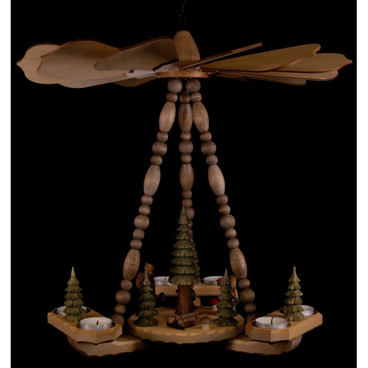 1-stöckige Deckenpyramide Holzstapel - 45 cm