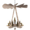 1-Tier Ceiling Pyramid Miners, Carved Chain and Cone - Gray - 53 cm / 20.9 inch