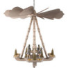 1-Tier Ceiling Pyramid Miners, Carved Chain and Cone - Gray - 53 cm / 20.9 inch