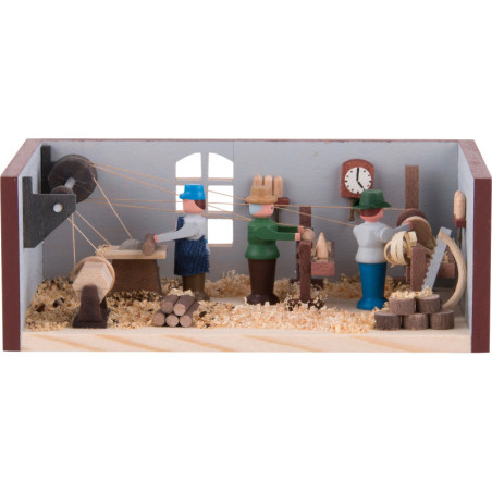 Miniature Room - Turner's Workshop - 4 cm / 1.6 inch