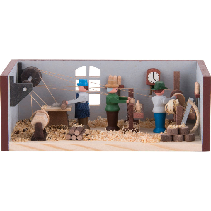 Miniaturstübchen Drehwerk - 4 cm