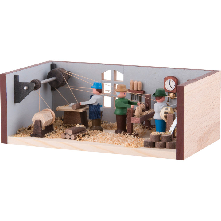 Miniature Room - Turner's Workshop - 4 cm / 1.6 inch