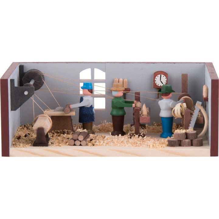 Miniature Room - Turner's Workshop - 4 cm / 1.6 inch