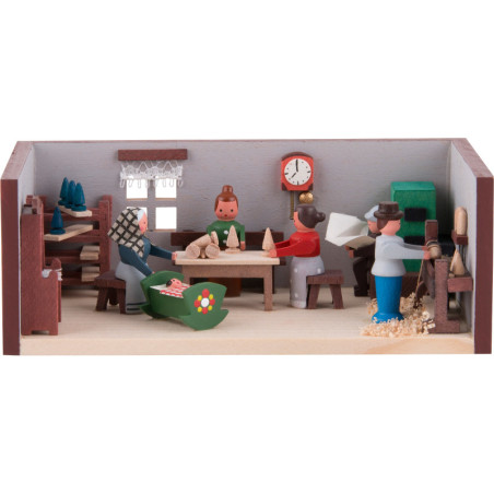 Miniaturstübchen Spielzeugmacherstube - 4 cm