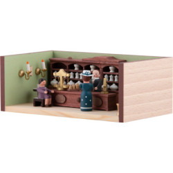 Miniature Room - Pharmacy with Pharmacist - 4 cm / 1.6 inch