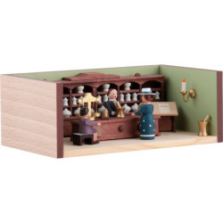 Miniature Room - Pharmacy with Pharmacist - 4 cm / 1.6 inch