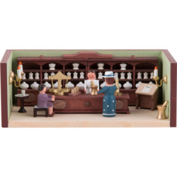 Miniature Room - Pharmacy with Pharmacist - 4 cm / 1.6 inch