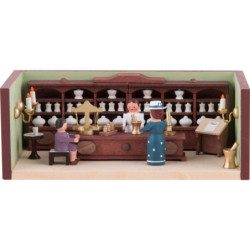 Miniature Room - Pharmacy with Pharmacist - 4 cm / 1.6 inch