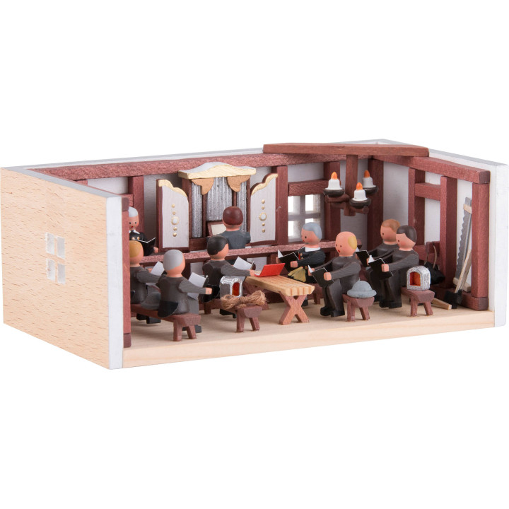 Miniaturstübchen Bergbauliche Betstube - 4 cm