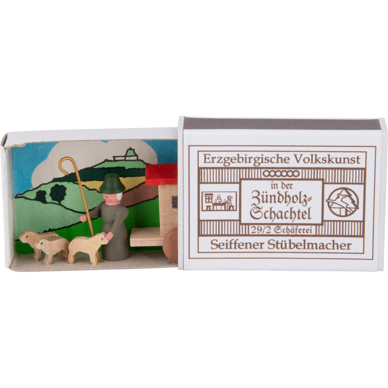 Zündholzschachtel Schäferei - 3,8 cm