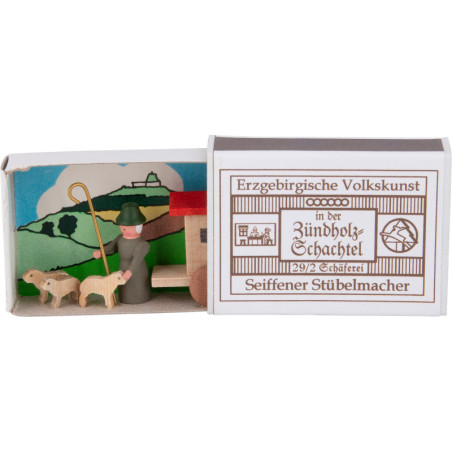 Zündholzschachtel Schäferei - 3,8 cm