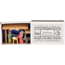 Zündholzschachtel Krippe - 3,8 cm