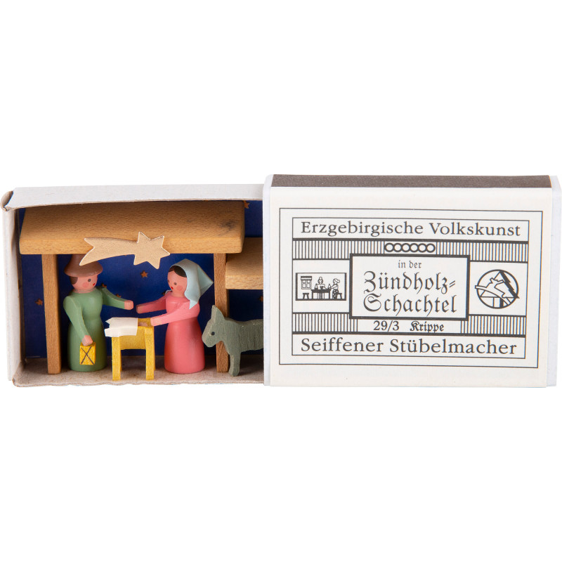 Zündholzschachtel Krippe - 3,8 cm