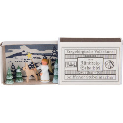 Matchbox - Angel with Deer - 3,8 cm / 1.5 inch