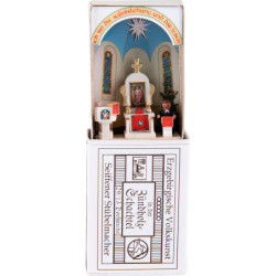 Zündholzschachtel Dorfkirche - 3,8 cm