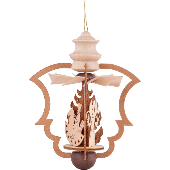 Christbaumschmuck Engel und Reiterlein - 10,5 cm