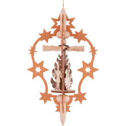 Tree Ornament - Star - Miner, Angel and Horse Rider - 15,5 cm / 6.1 inch