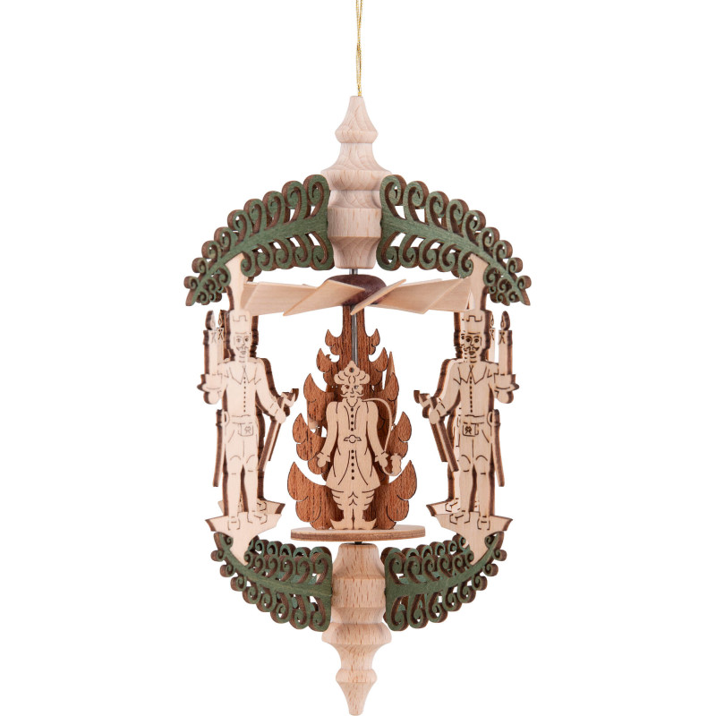 Christbaumschmuck Rollbaum - Bergmann, Engel und Reiterlein - 14,5 cm