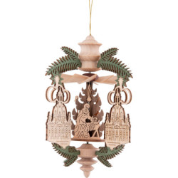 Christbaumschmuck Zweig Frauenkirche - Christi Geburt - 13 cm