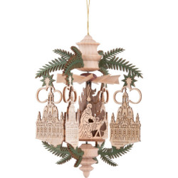 Christbaumschmuck Zweig Frauenkirche - Christi Geburt - 13 cm