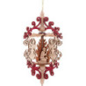 Christbaumschmuck Rollspan Engel mit Glocke - Christi Geburt - 15 cm