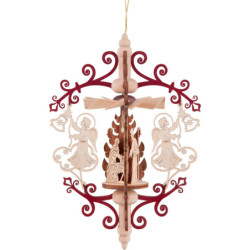 Tree Ornament - Angel with Bell - Nativity - 15 cm / 5.9 inch