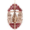 Christbaumschmuck Engelchor - Engel mit Kranz - 14,5 cm