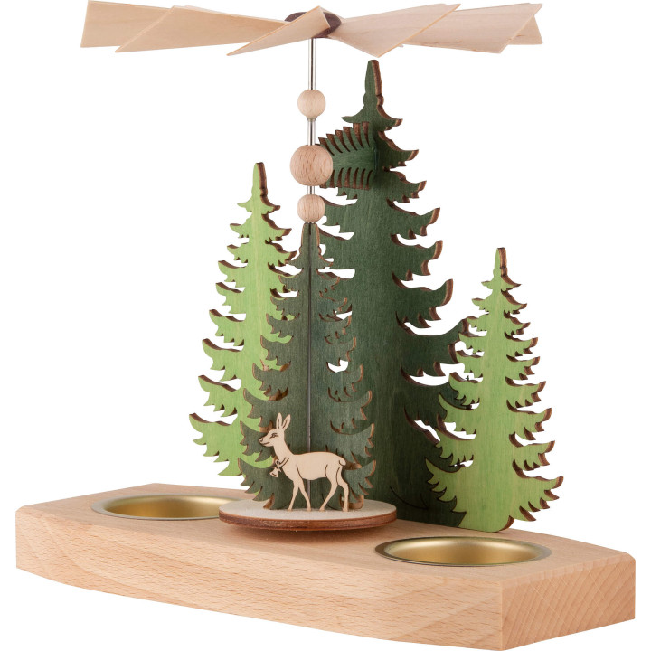 1-Tier Pyramid - Fir Trees - Christmas Tree - 16,5 cm / 6.5 inch