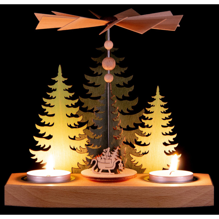 1-stöckige Pyramide Tannen - Weihnachtsbaum - 16,5 cm