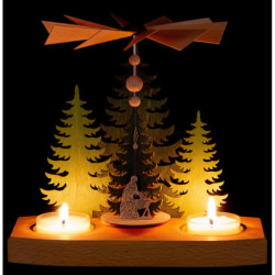 1-stöckige Pyramide Tannen - Christi Geburt - 16,5 cm
