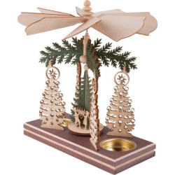 1-stöckige Pyramide Christbaum - Heiliger Abend - 20 cm