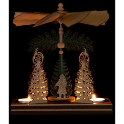 1-stöckige Pyramide Christbaum - Heiliger Abend - 20 cm