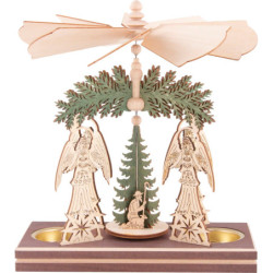 1-Tier Pyramid - Angels - Nativity - 20 cm / 7.9 inch