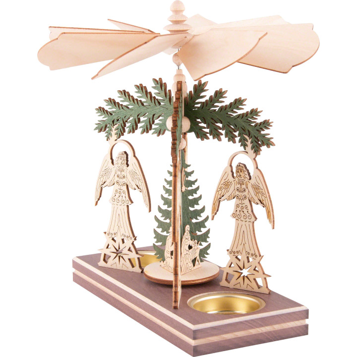 1-Tier Pyramid - Angels - Nativity - 20 cm / 7.9 inch