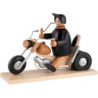 Smoker - Biker with Motorcycle - 21 cm / 8.3 inch