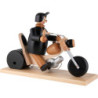 Räuchermännchen Biker mit Motorrad - 21 cm