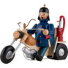 Räuchermännchen Feuerwehrmann mit Motorrad - 21 cm