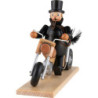 Smoker - Chimney Sweeper with Motorcycle - 21 cm / 8.3 inch