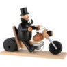 Smoker - Chimney Sweeper with Motorcycle - 21 cm / 8.3 inch