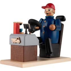 Räuchermännchen LKW Fahrer - 21 cm