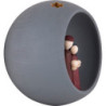 Handkrippe grau - 9 cm
