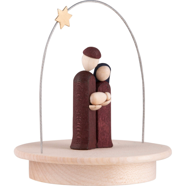 Holy Family with Star Arch - colored - 8,5 cm / 3.3 inch
