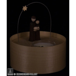 Heilige Familie Teelichtset natur - 11 cm